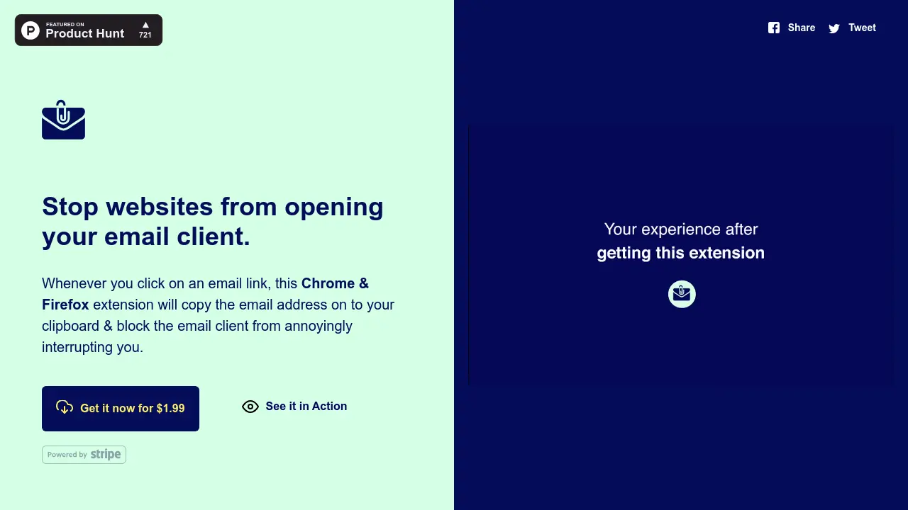 Screenshot of I hate mailto