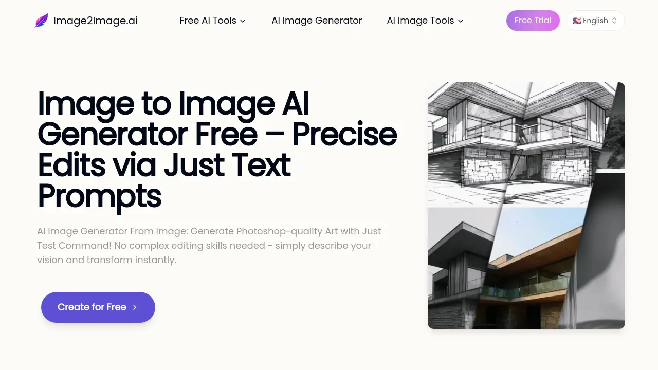 Screenshot of Image2Image.ai
