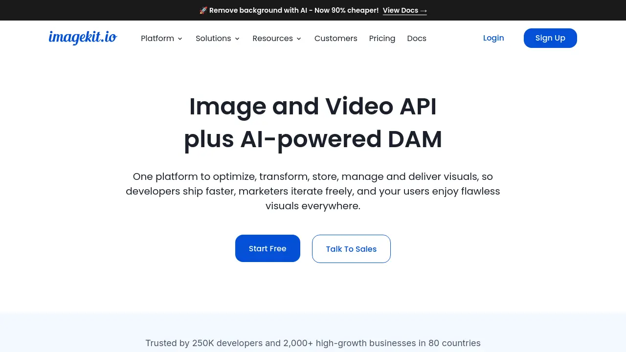 Screenshot of ImageKit