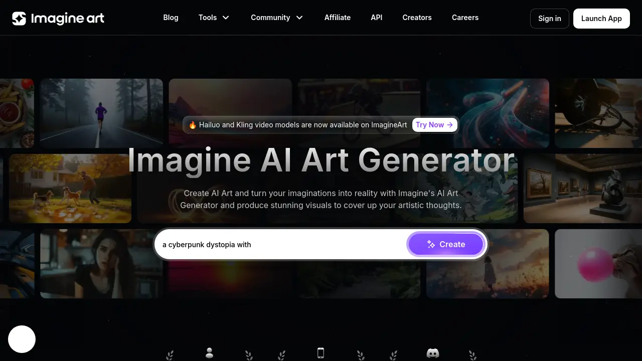 Screenshot of ImagineArt