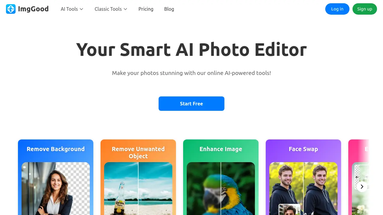 Screenshot of ImgGood