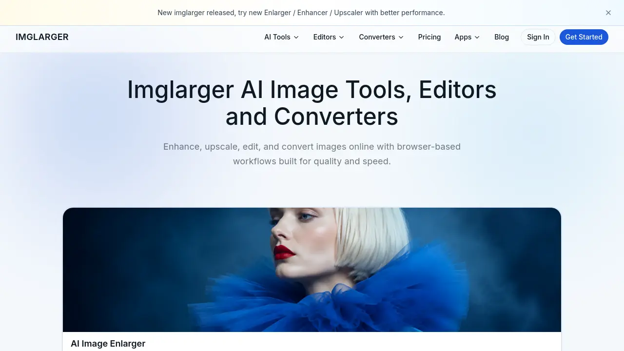 Screenshot of Imglarger