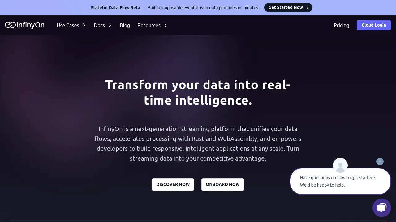 Screenshot of InfinyOn