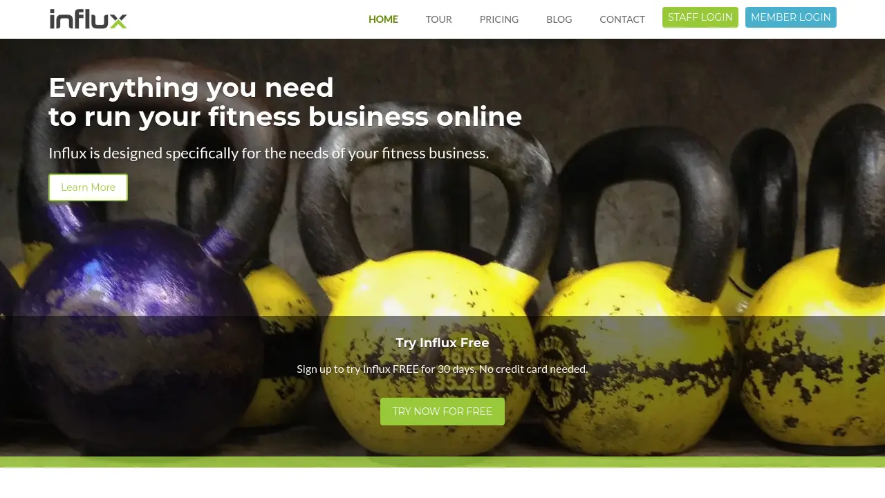 Screenshot of Influx