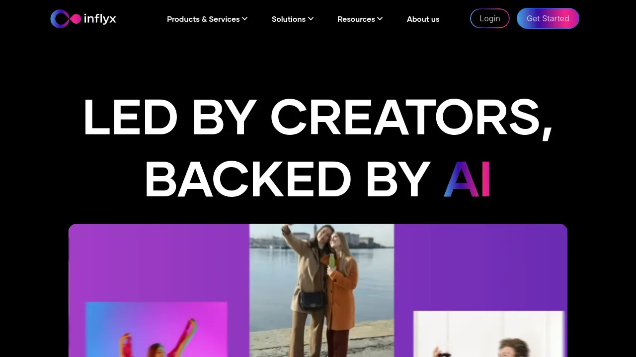 Screenshot of Inflyx