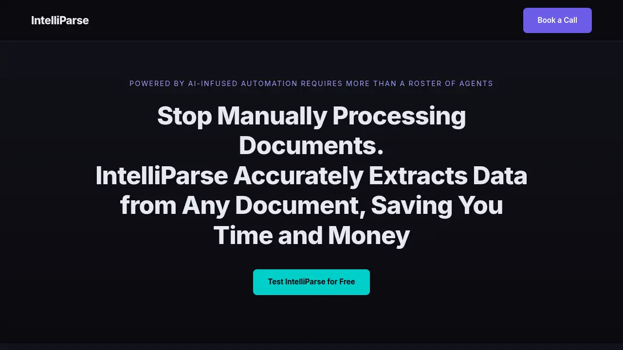 Screenshot of IntelliParse
