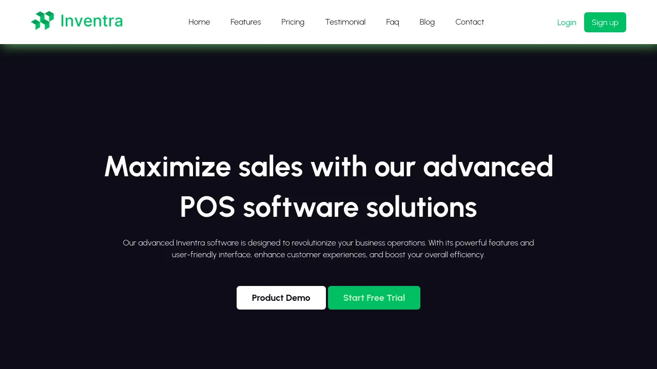 Screenshot of Inventra