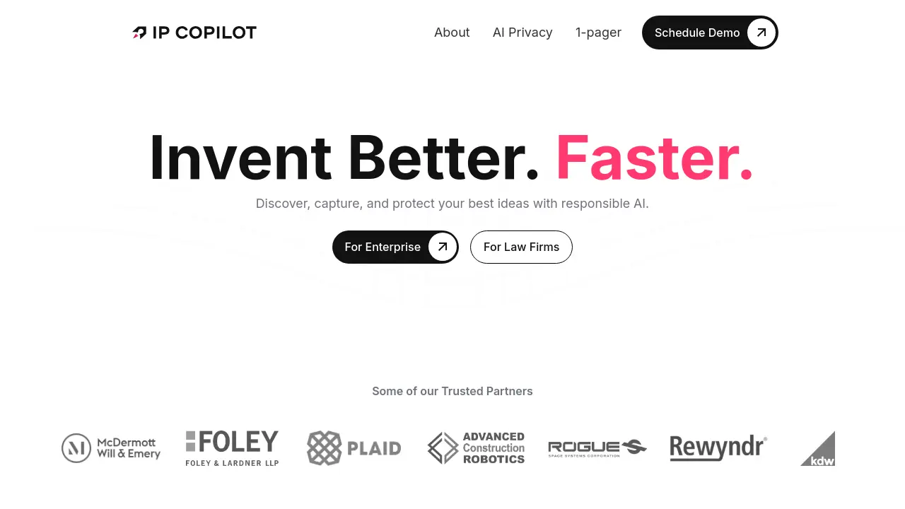 Screenshot of IP Copilot