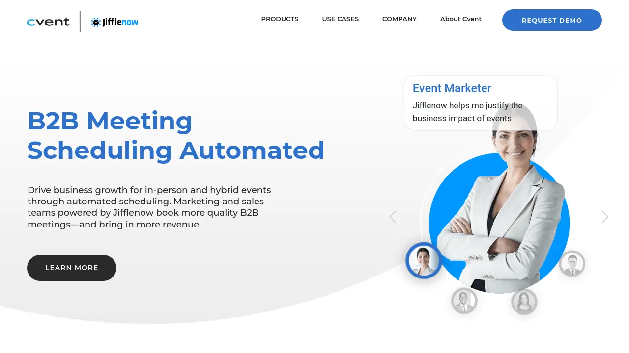 Screenshot of Jifflenow