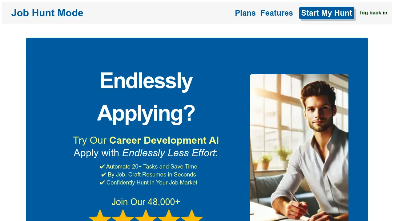Screenshot of Job Hunt Mode