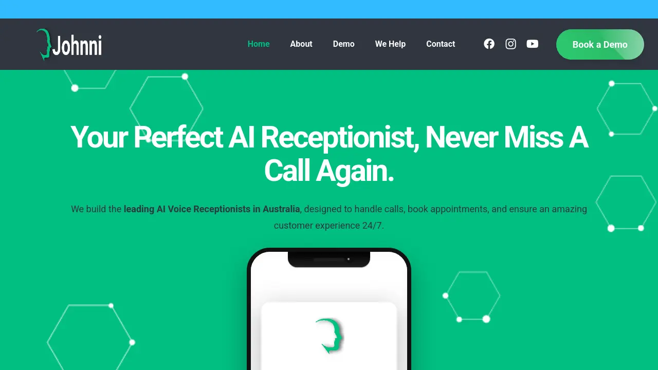 Screenshot of Johnni AI