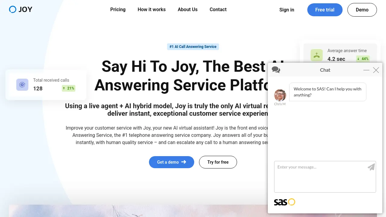 Screenshot of Joy AI