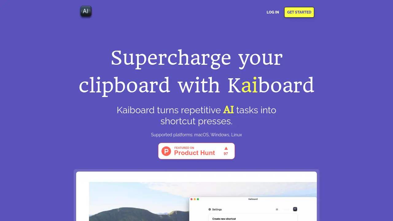 Screenshot of Kaiboard