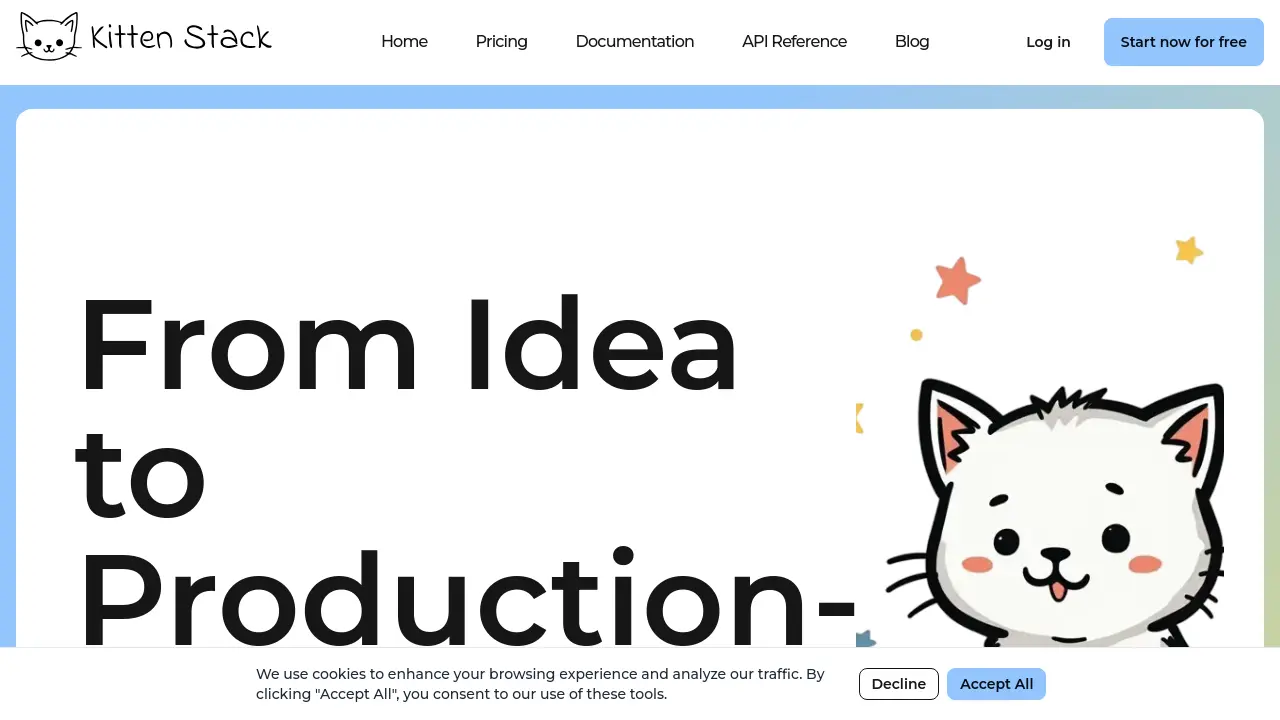 Screenshot of Kitten Stack