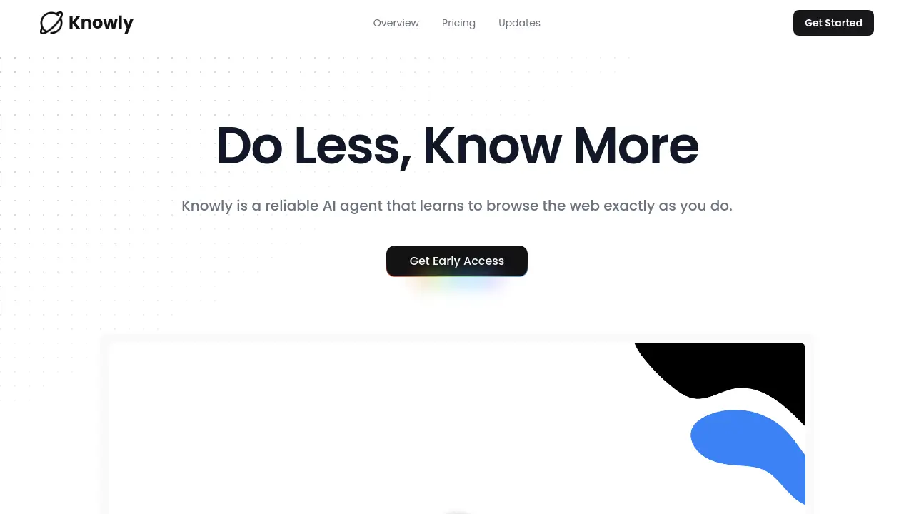 Screenshot of Knowly