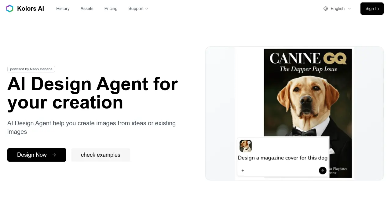 Screenshot of Kolors AI