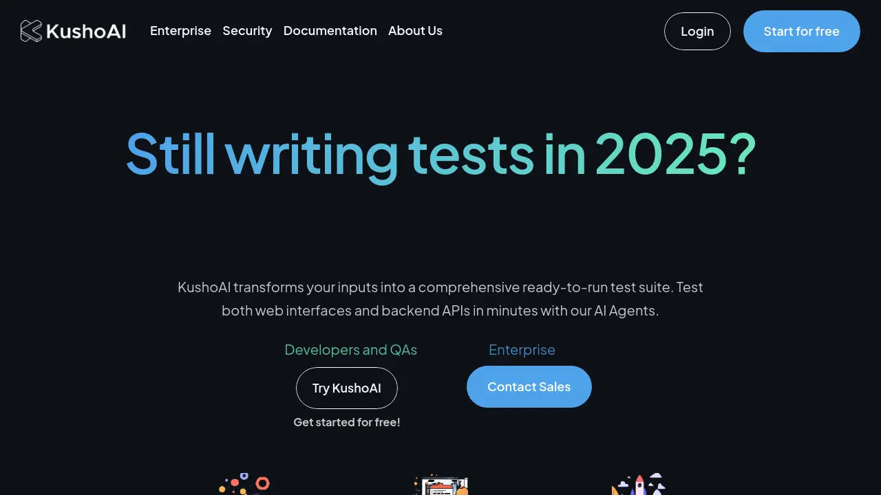 Screenshot of KushoAI