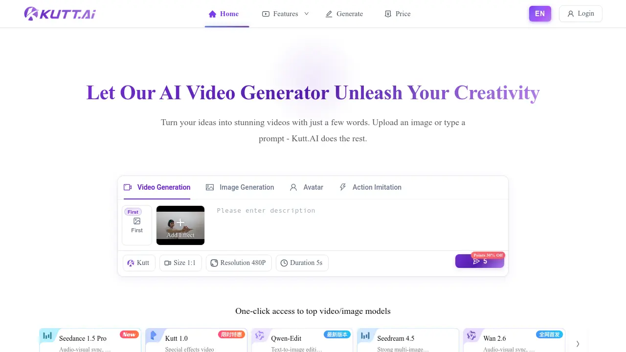 Screenshot of Kutt.AI