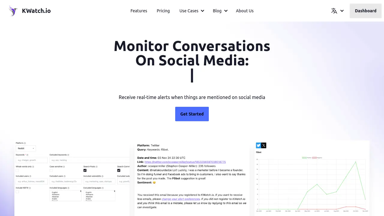 Screenshot of KWatch.io