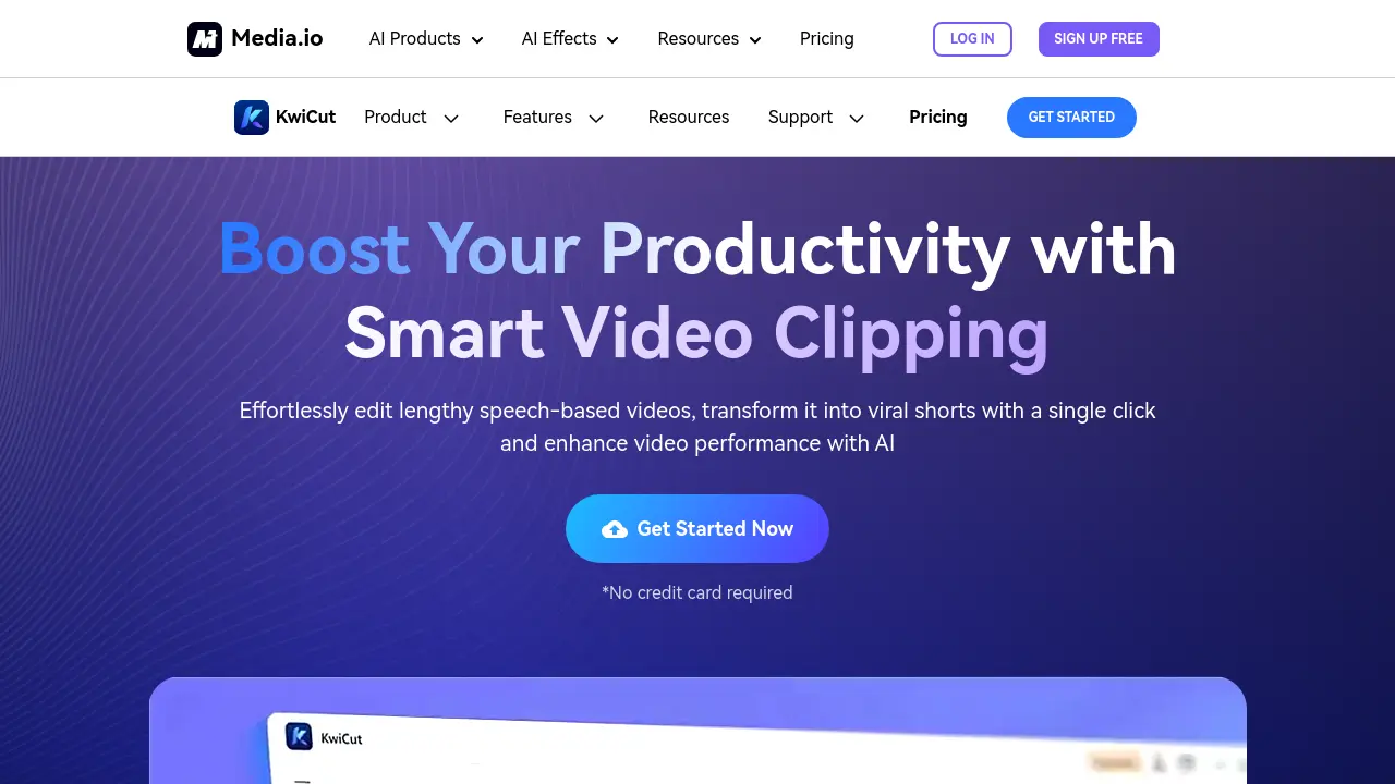 Screenshot of KwiCut