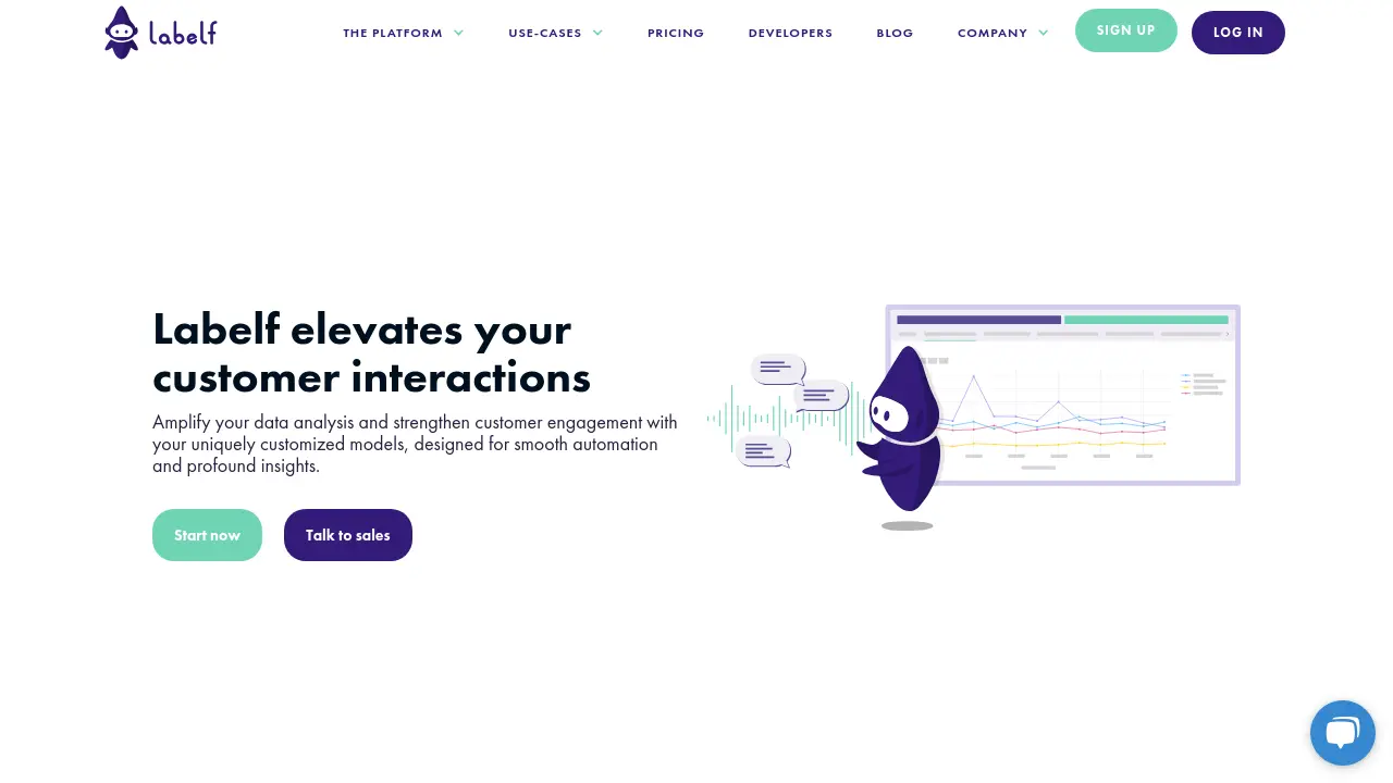 Screenshot of Labelf