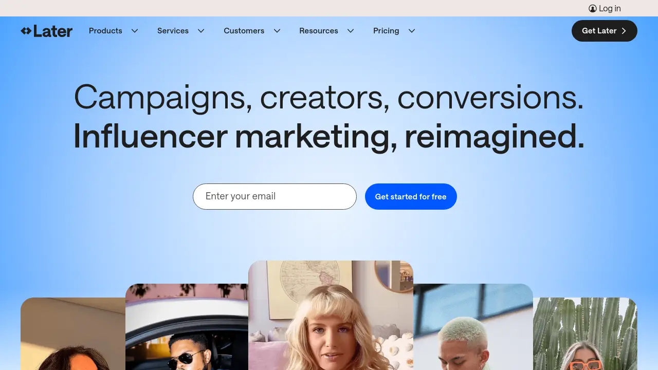 Screenshot of Later