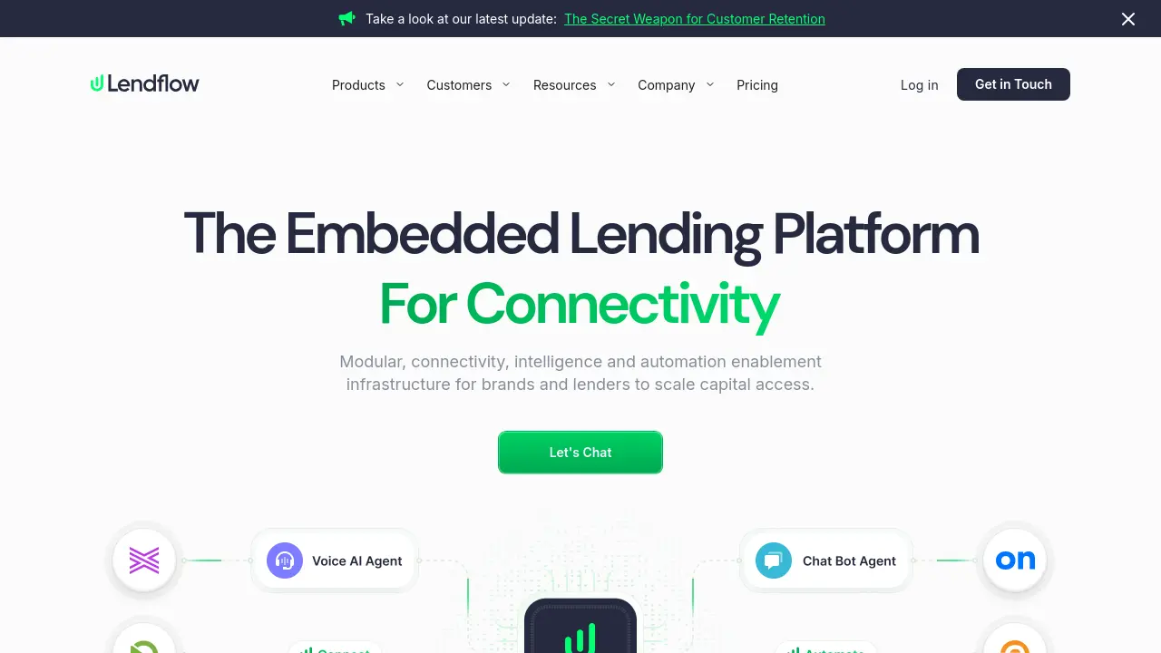 Screenshot of Lendflow