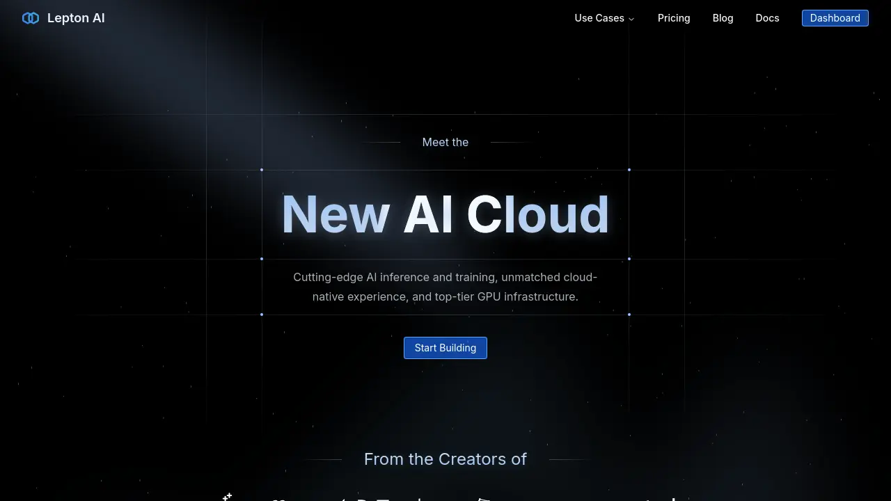 Screenshot of Lepton AI