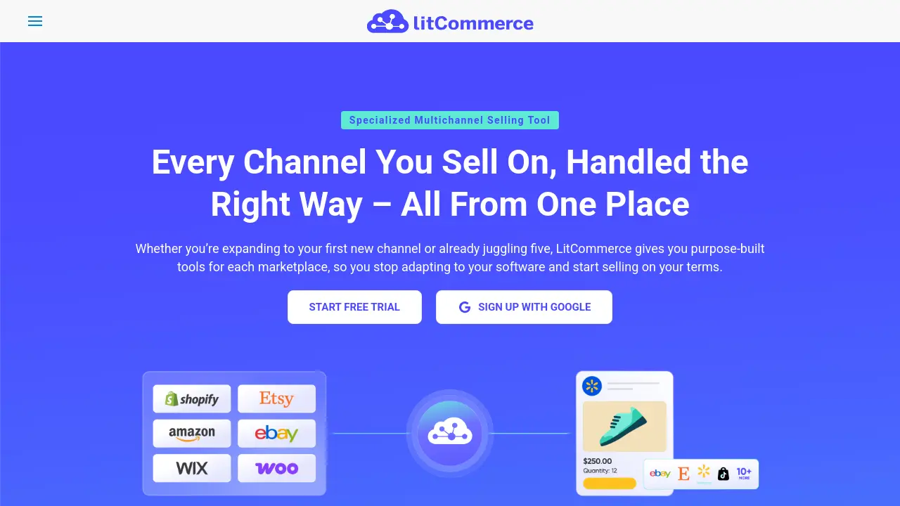 Screenshot of LitCommerce