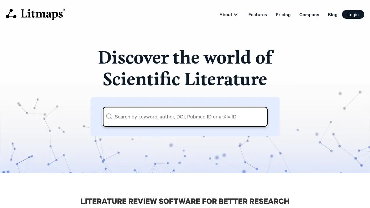 Screenshot of Litmaps