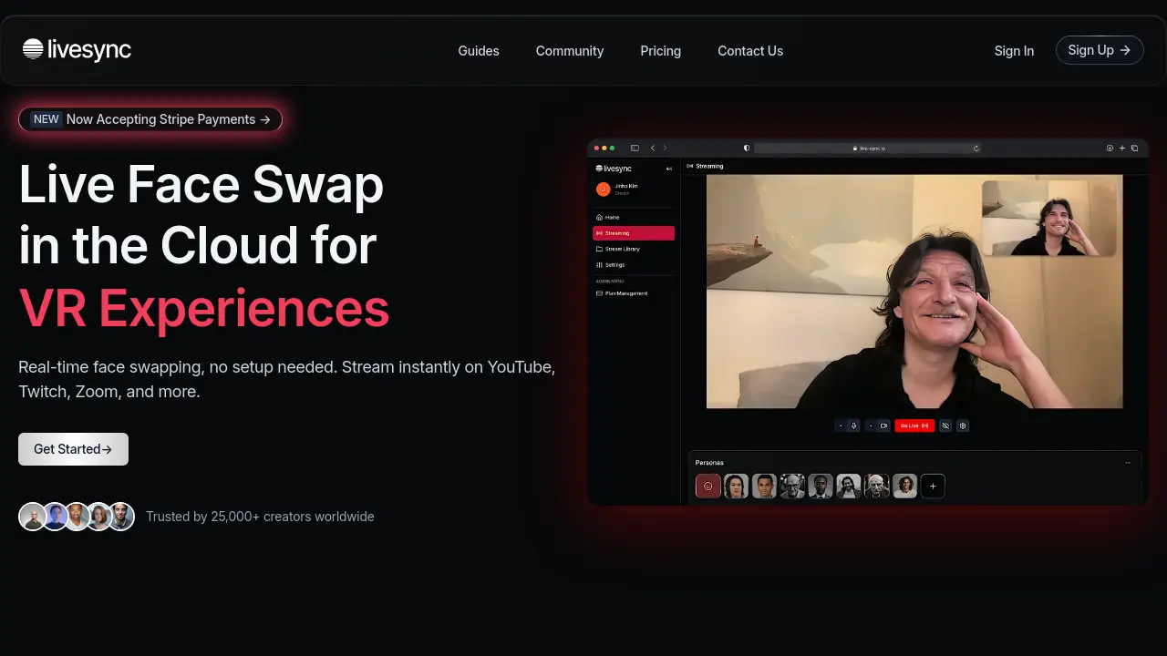 Screenshot of Livesync