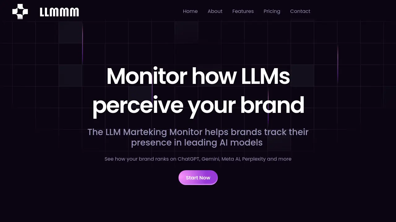 Screenshot of LLM Marketing Monitor