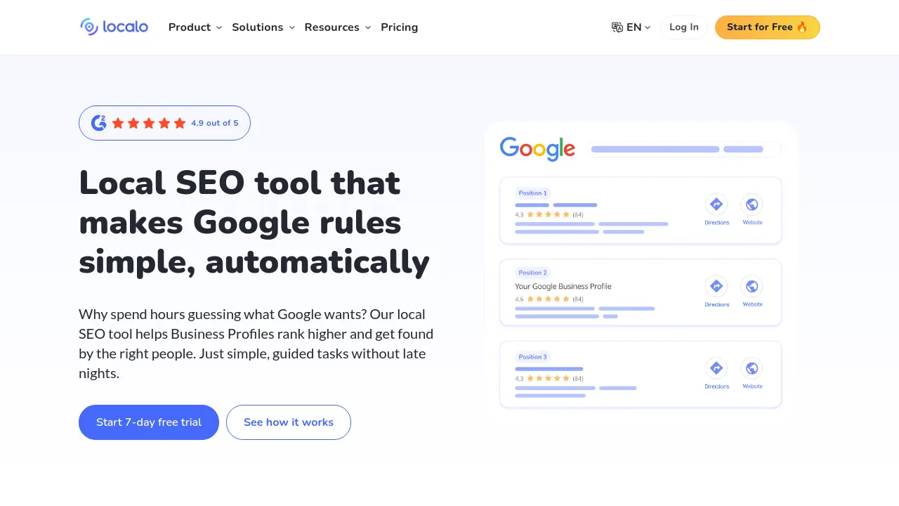 Screenshot of Localo