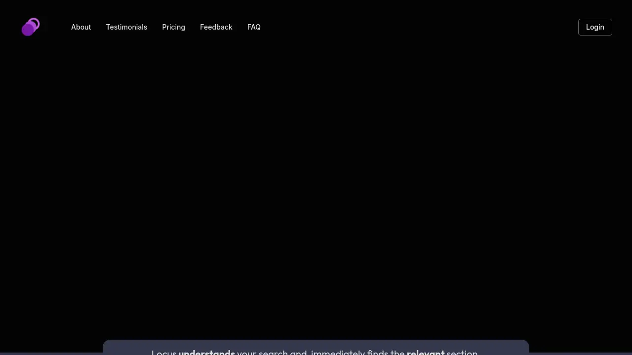 Screenshot of locusextension.com