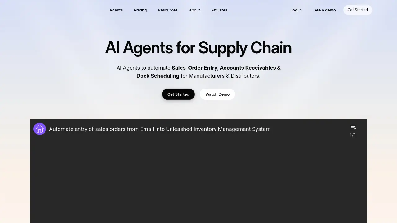Screenshot of Logistify AI