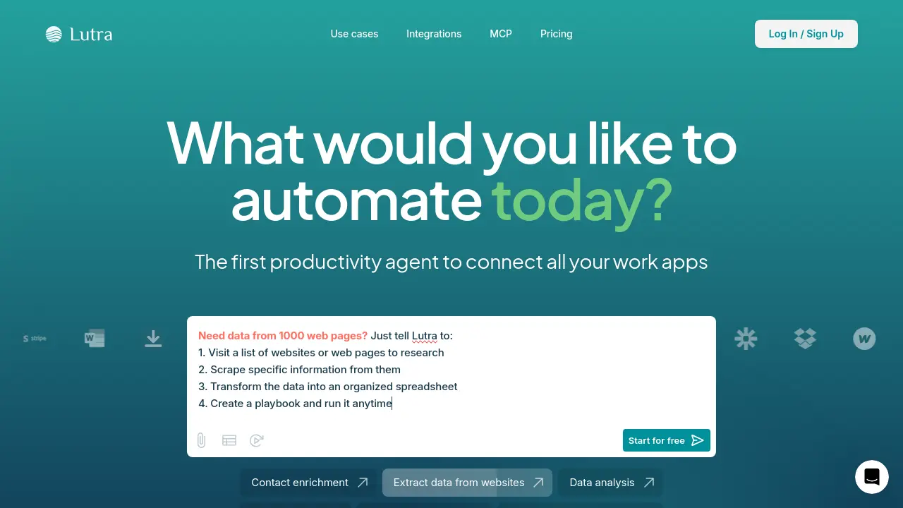 Screenshot of Lutra