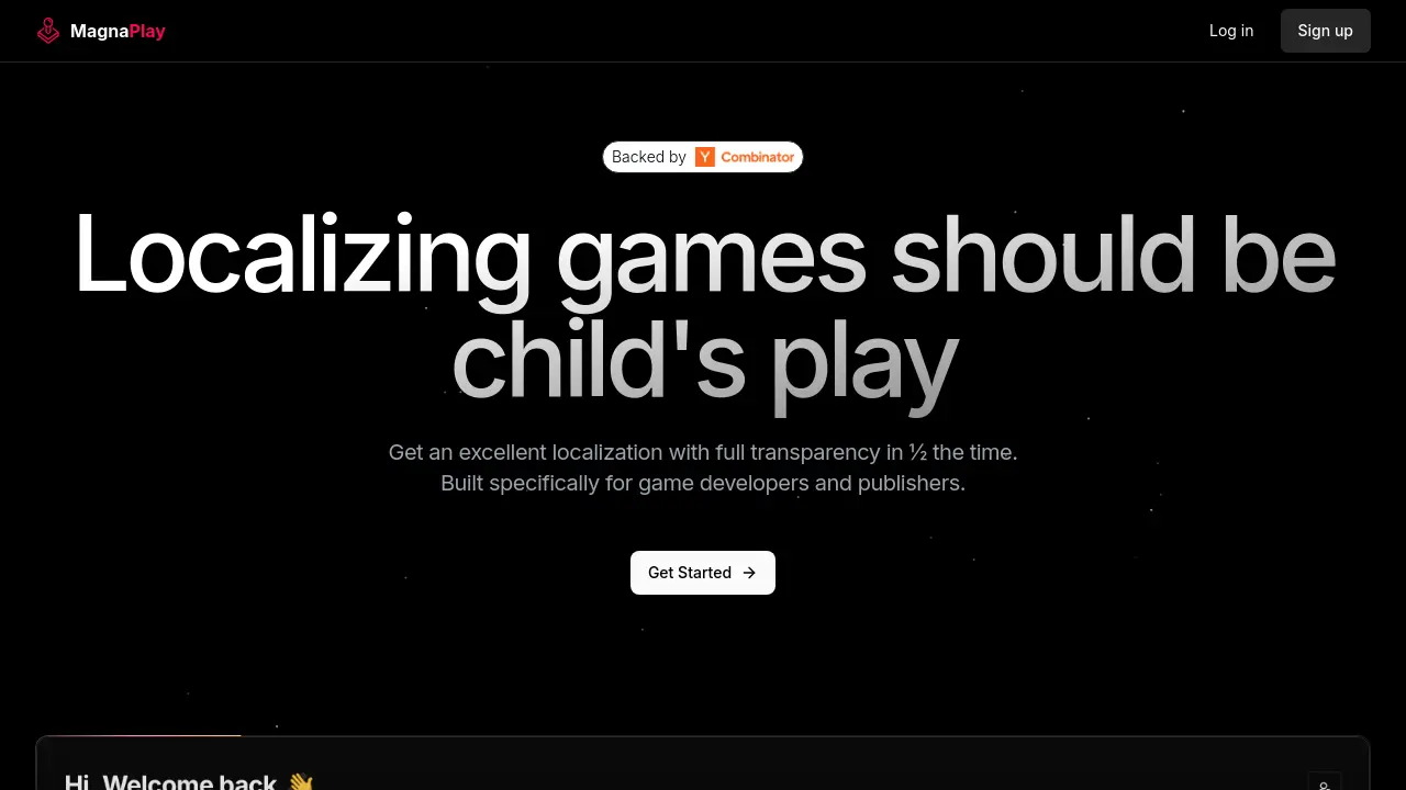 Screenshot of MagnaPlay