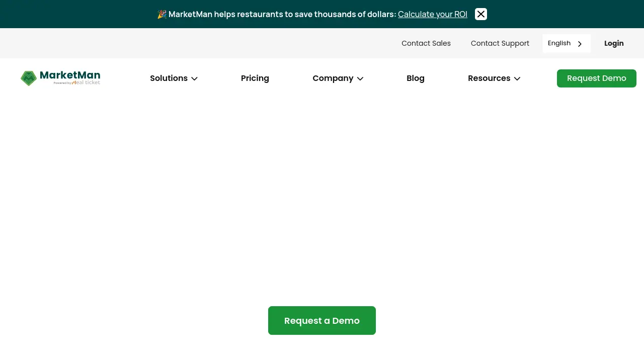 Screenshot of MarketMan