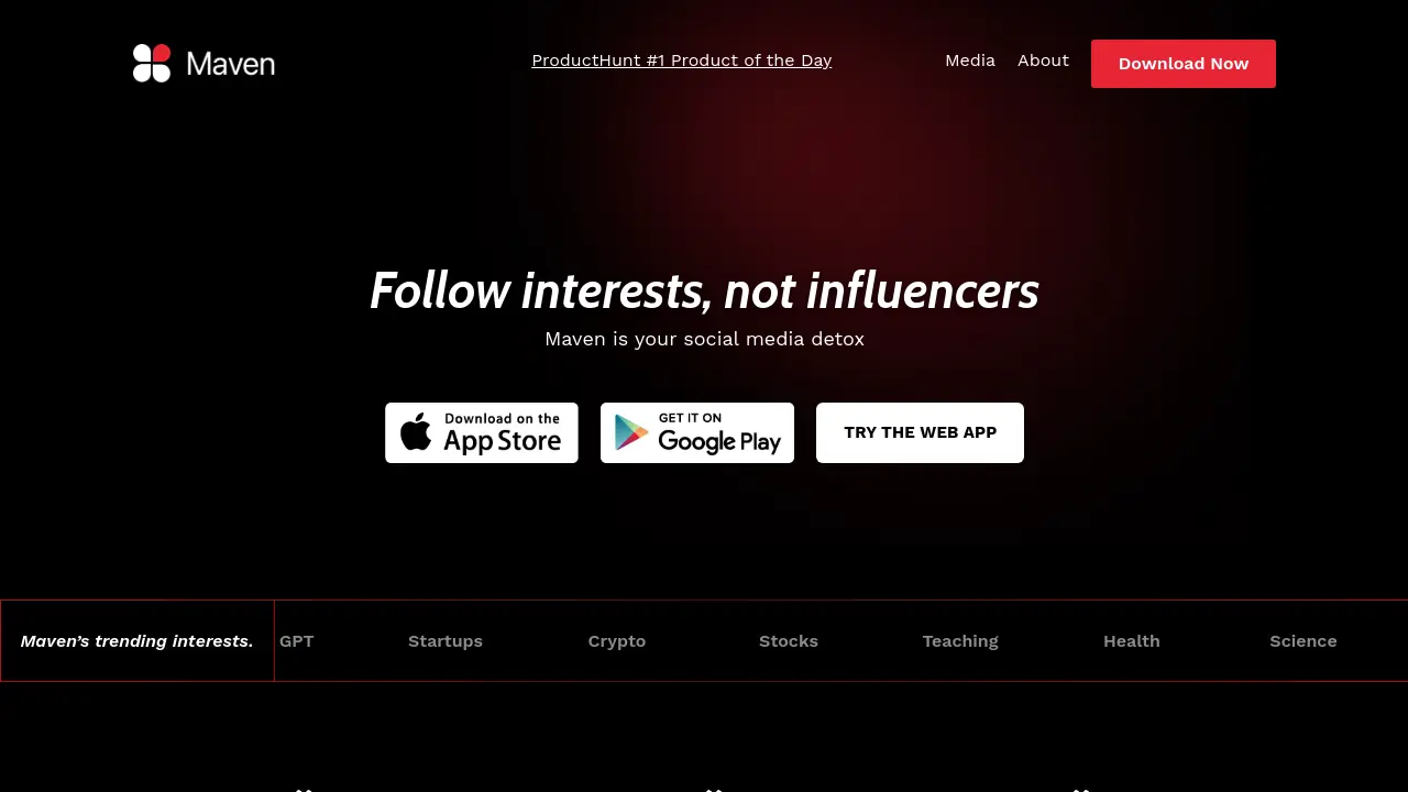 Screenshot of Maven