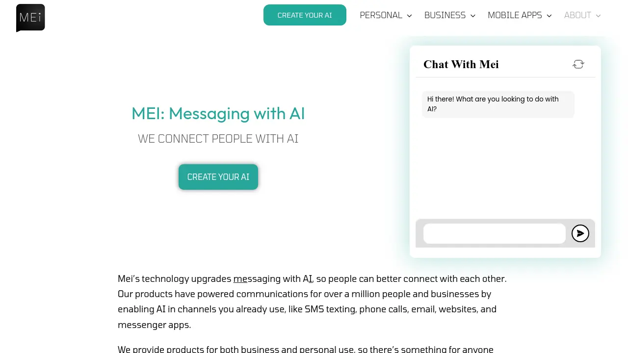 Screenshot of Mei