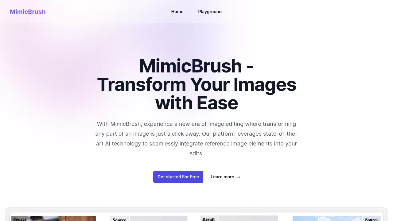 Screenshot of MimicBrush