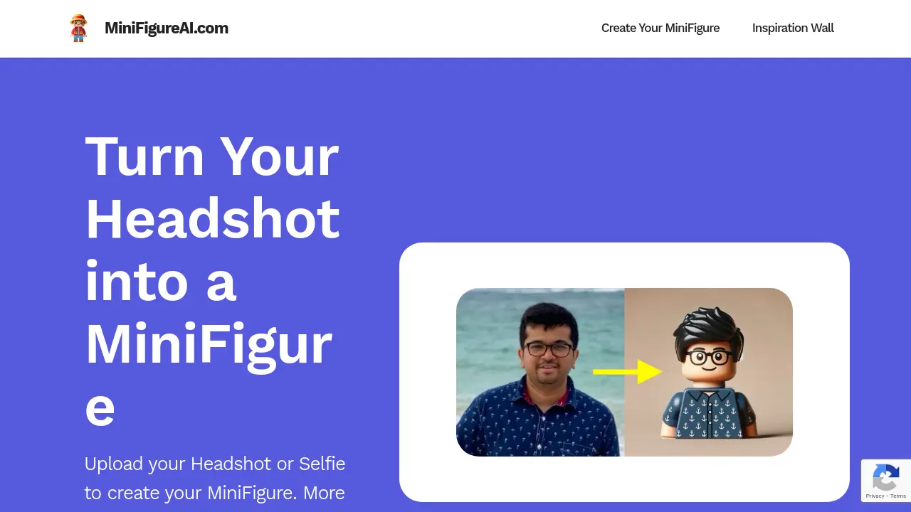 Screenshot of MiniFigureAI