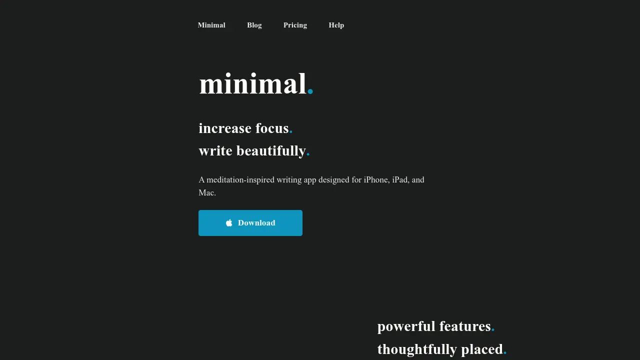 Screenshot of Minimal