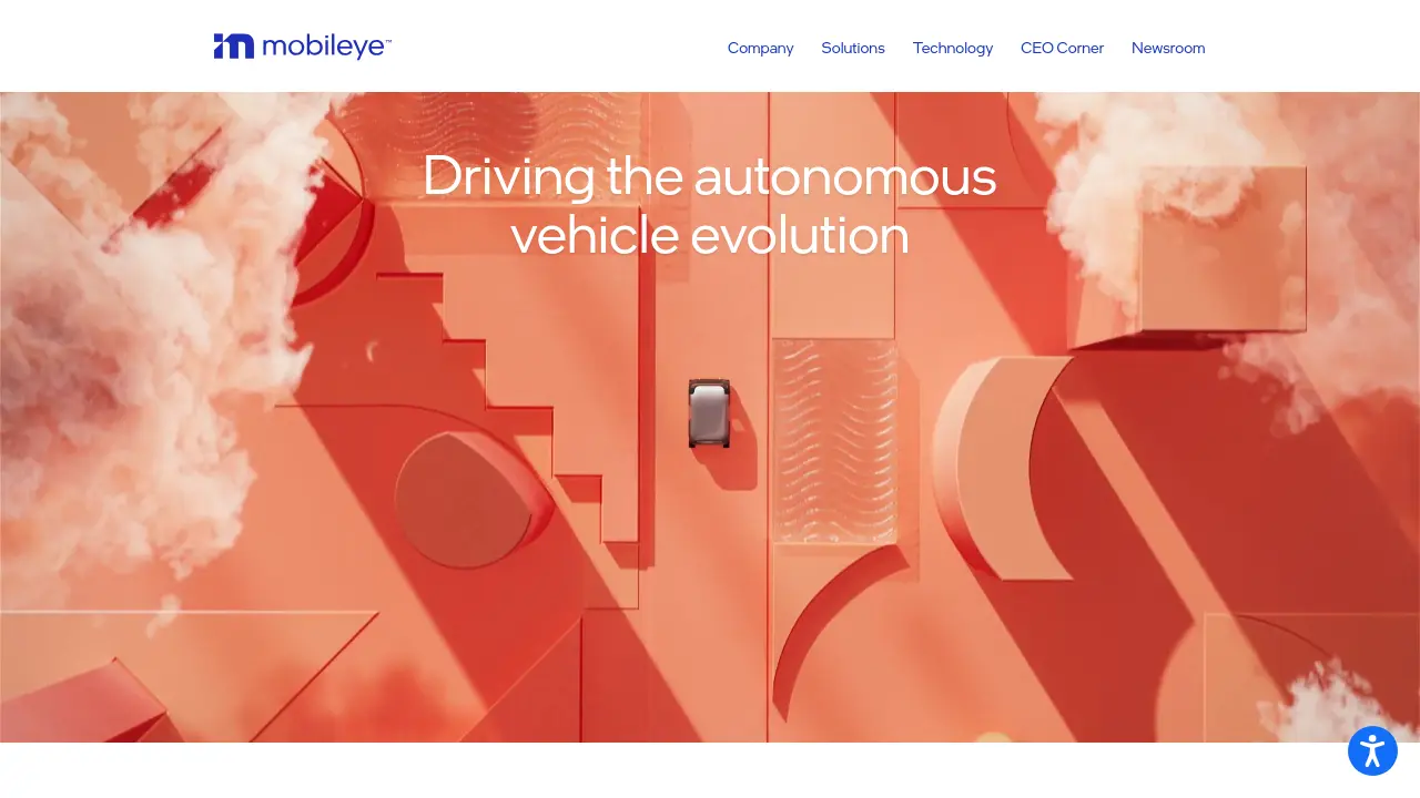 Screenshot of Mobileye