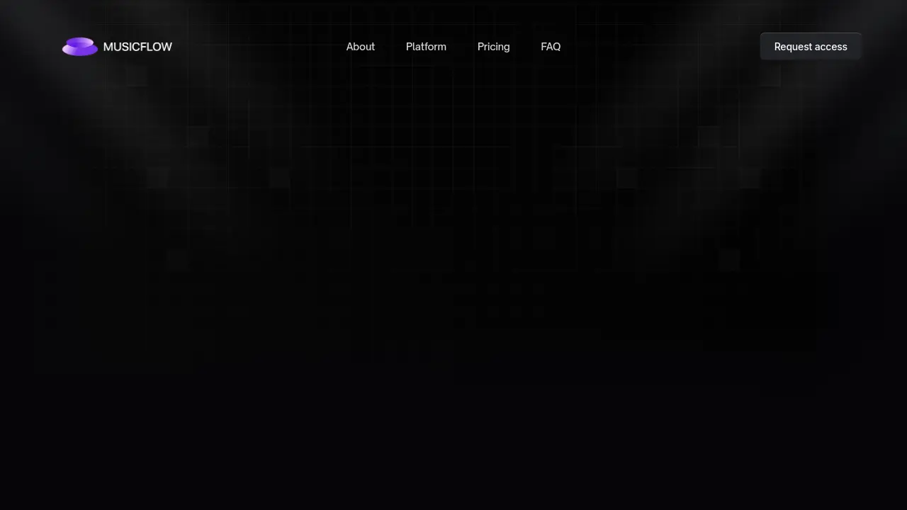 Screenshot of musicflow.ai