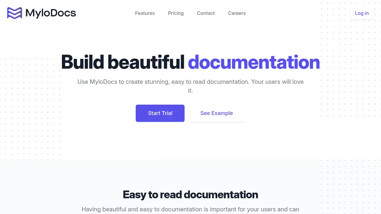 Screenshot of MyloDocs