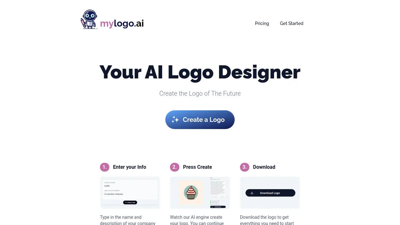 Screenshot of mylogo.ai
