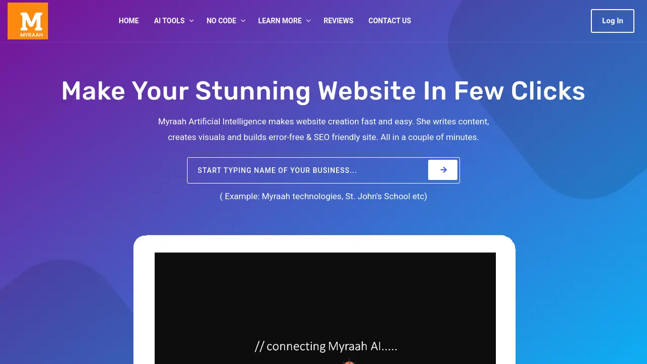 Screenshot of Myraah