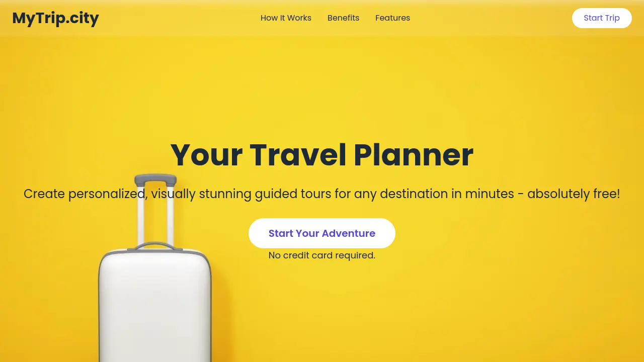 Screenshot of MyTrip.city