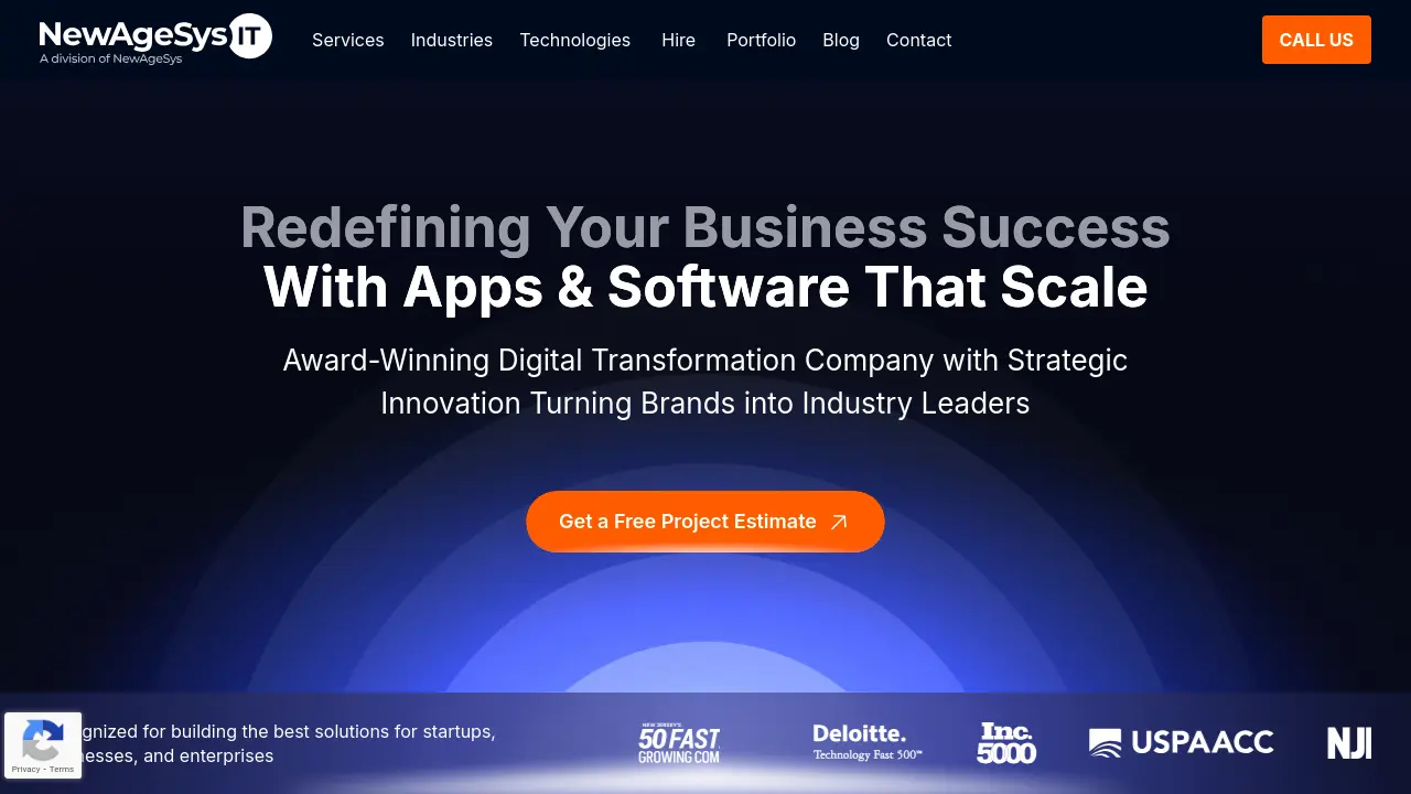 Screenshot of NewAgeSysIT